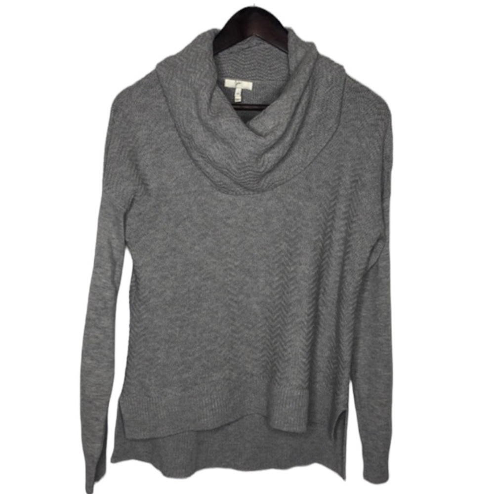 Joie Wool and Cashmere Blend Chesney Sweater in Gray